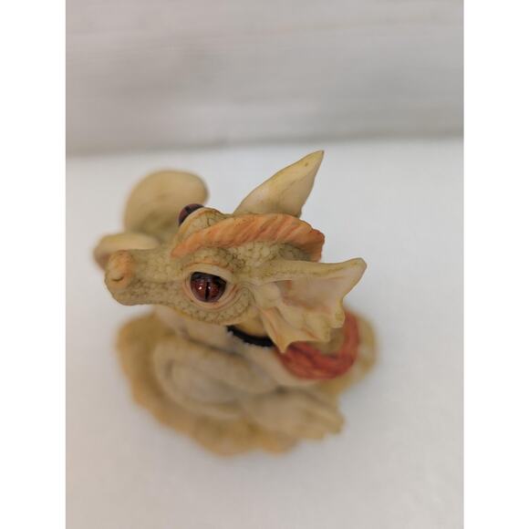Vintage Enchantica Dragon Figurine 1988 Andrew Bill Resin Handpainted England - Picture 11 of 14